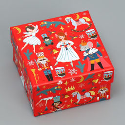 Набор новогодних подарочных коробок 10 в 1 «Щелкунчик», 10×10×6 – 28×28×15 см