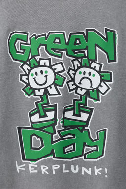 CAMISETA EFECTO LAVADO GREENDAY ® / Gris - Zara фото 5