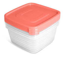 Набор контейнеров для прод. "Унико" квадр. 0,9 л 4шт. (СВЧ) арт.С214