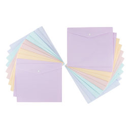 Expert Complete Trend Pastel Pastel Папка-конверт для тетрадей с кнопкой A5+ 180 мкм диагональ 20 шт. ассорти 2104011