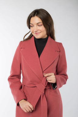 01-10191 Пальто женское демисезонное(пояс) - El podio фото 8