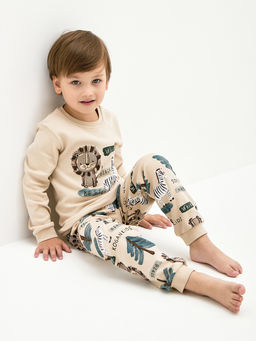Бежевая пижама для мальчика - Kogankids фото 20