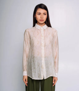 Рубашка #КТ026 (1), светло-бежевый