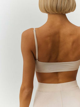 MY Топ двойной на тонких бретелях жен. хлопок DT203