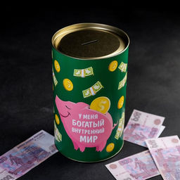 Копилка XXL «Денег много не бывает», 20×12.5 см
