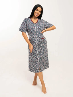 Халат женский, цвет Серо - зеленый