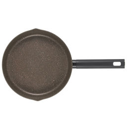 51447 WERNER Сковорода ORGANIC STONE STYLE 26x5,3 см с индукционным дном, с двухслойным антипригарным покрытием Pfluon, бакелитовая ручка с покрытием Soft Touch. Цвет: коричневый. Материал: прессованный алюминий. Толщина стенок и дна: 2,8 мм.  фото 3