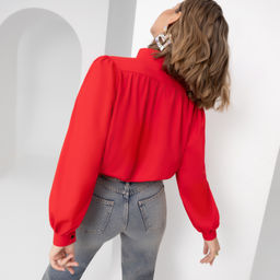 Блуза Интересная штучка (пламенный red) - Charutti фото 5