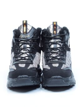 04-8524-3 BLACK Ботинки женские зимние (искусственные материалы) - Фабричный китай фото 5