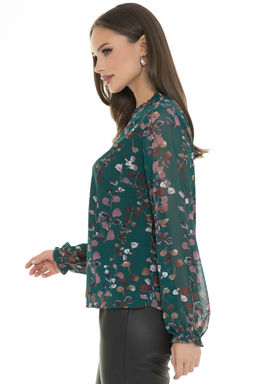 Блуза Волшебный шифон (грин) - Diolche фото 4