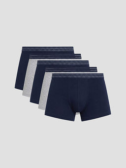 Pamuklu Esnek Erkek 5li Boxer