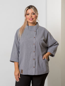 Блузка 1423 серый