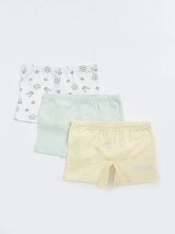Bask?l? K?z ?ocuk Boxer 3l?