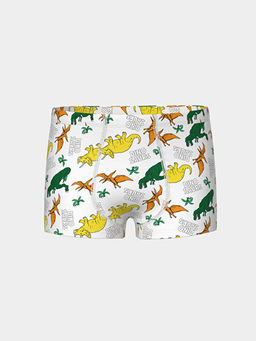 Bask?l? Erkek ?ocuk Boxer 3l?