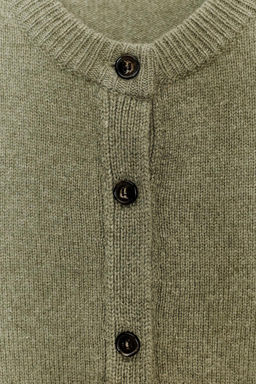 CASHMERE AND WOOL BASIC CARDIGAN - Zara фото 19
