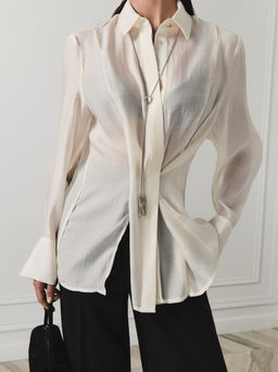 Блуза-трансформер с декоративными разрезами / Zarina  фото 2