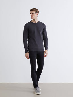 Bisiklet Yaka Basic Erkek Triko Kazak