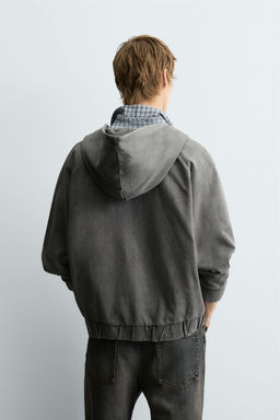 BOXY FIT HOODIE SWEATSHIRT - Zara фото 3