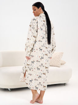 Халат-рубашка фланель м41лес НОВИНКА