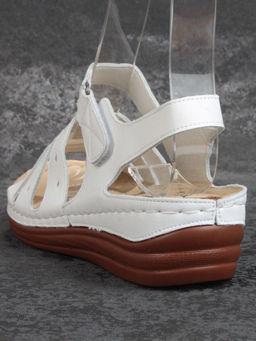 06-PEI02-1 WHITE Туфли летние женские (натуральная кожа) - No name фото 5