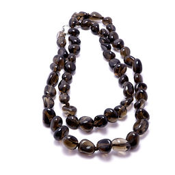 Бусы из камня Раухтопаз-денежный магнит, привлекает новые источники дохода