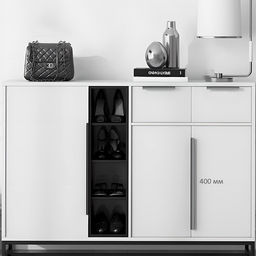 Ручка CAPPIO RT001, L=400 мм, м/о 256 мм, цвет графит