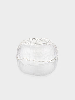 Набор салатников «Вулкан», 3 предмета: 380/750/1450 мл, d=13/16.5/20 см, с золотой отводкой, стекло, прозрачные