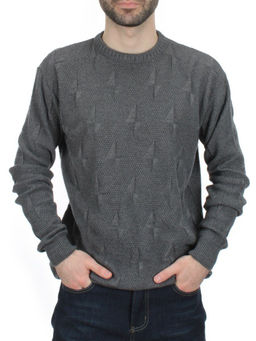 G636 GRAY Джемпер мужской (100% шерсть) - Fashion фото 2