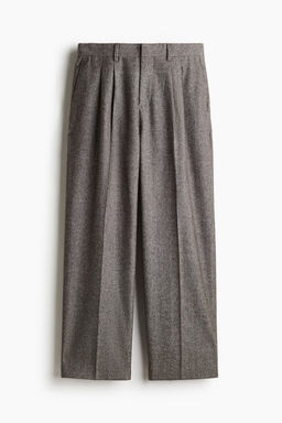 Pantalon en mezcla de lana Loose Fit - H&m фото 6