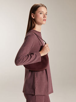 B?y?k Beden Bisiklet Yaka Kad?n Sweatshirt Tunik