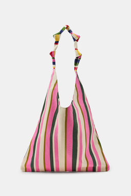 BOLSA CANVAS RAYAS / Multicolor - Zara фото 5