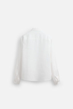 100% LINEN OVERSHIRT - Zara фото 8