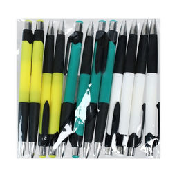 Цена за 12 шт. Ручка шариковая Calligrata, автоматическая, 0.5 мм, с резиновым держателем, стержень синий, МИКС  фото 4