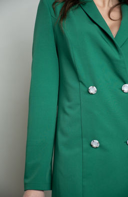 Эффектное платье изумрудный - Donna saggia фото 4