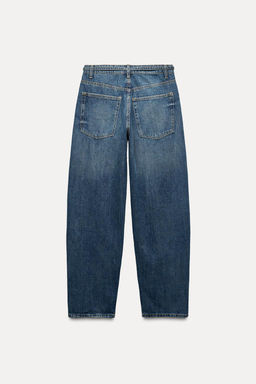 MID-RISE TAILORED BALLOON JEANS - Zara фото 8