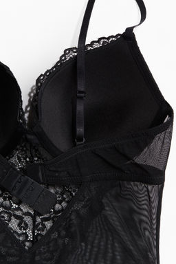 Body tanga de encaje con push-up - H&m фото 10