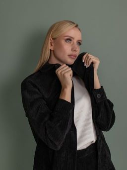 вельветовая рубашка 990-0578 - Трика фото 6