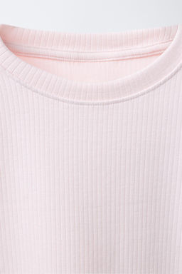 PLAIN RIBBED T-SHIRT - Zara фото 3