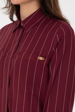 Kad_n Bordo Dokuma Elbise - U.s. polo assn фото 6