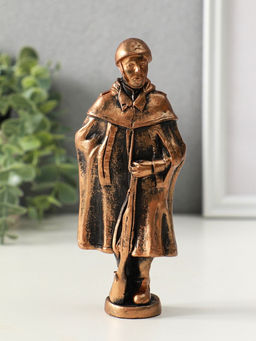 Фигурка гипс Солдат, 15?6?3 см, винтажная бронза