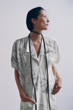 ZW COLLECTION PRINTED MIDI DRESS - Zara фото 3