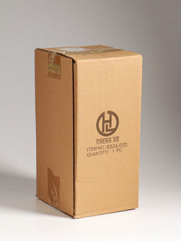 Ваза «Тонье», 28×14 см, стекло, серо-коричневая