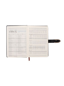 Ежедневник недатированный А5, с хлястиком, 112 листов в линейку, пвх, черный - Simaland фото 6