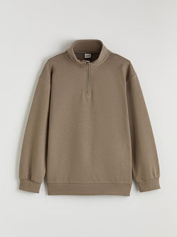 Dik Yaka Erkek ?ocuk Sweatshirt