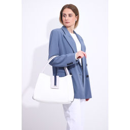 Сумка-тоут на молнии, цвет белый - Simaland фото 4