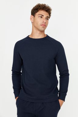 TRENDYOL MAN Lacivert Regular Fit Waffle Orme Pijama Tak?m? TMNAW23PT00015 - Trendyolmilla фото 3
