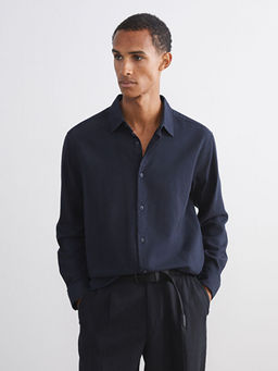 Regular Fit Uzun Kollu Gabardin Erkek G?mlek