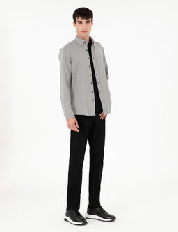 Gri _izgili Regular Fit Uzun Kollu G_mlek - Pierre cardin фото 4