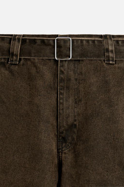 LIMITED EDITION RELAXED BELT JEANS - Zara фото 8