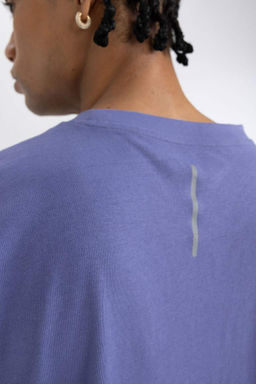 DeFactoFit Oversize-футболка широкого кроя с круглым вырезом и короткими рукавами с принтом  фото 7